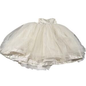 David's Bridal Toddler 5T White Flower Girl Dress
